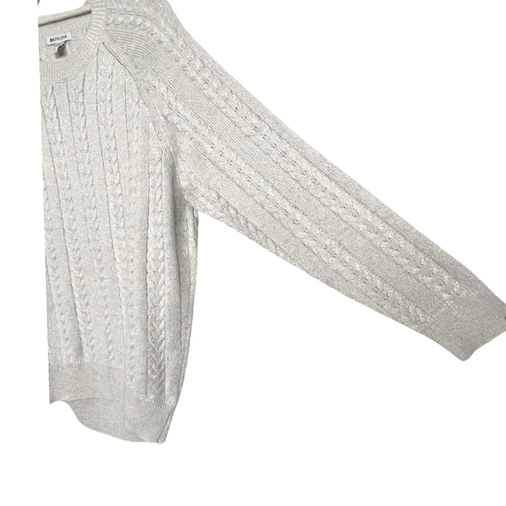 Athleta Hawthorn Textured crewneck oversized wool blend cable knit sweater - Picture 2 of 11